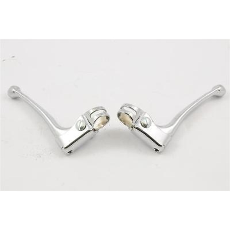 VINTAGE CHILDRENS BIKE 3-4 JUNIOR CHROME BRAKE LEVERS FOR CALIPER 19mm BL129J