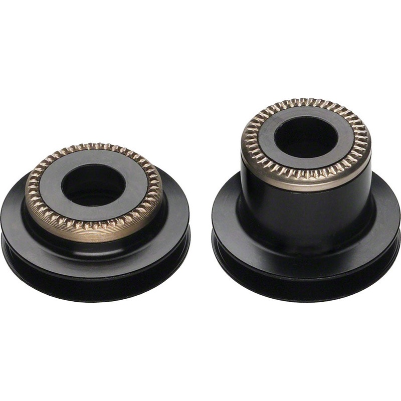 DT Swiss 5mm QR to 9mm Thru Bolt conversion end caps pre-2010 Center Lock 240 front hubs