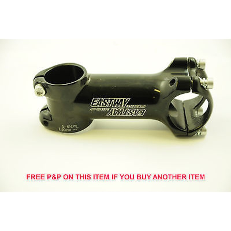 EASTWAY RACE 6061 ALLOY ULTRA-LIGHT AHEAD HANDLEBAR STEM 90mm GLOSS BLACK -50%