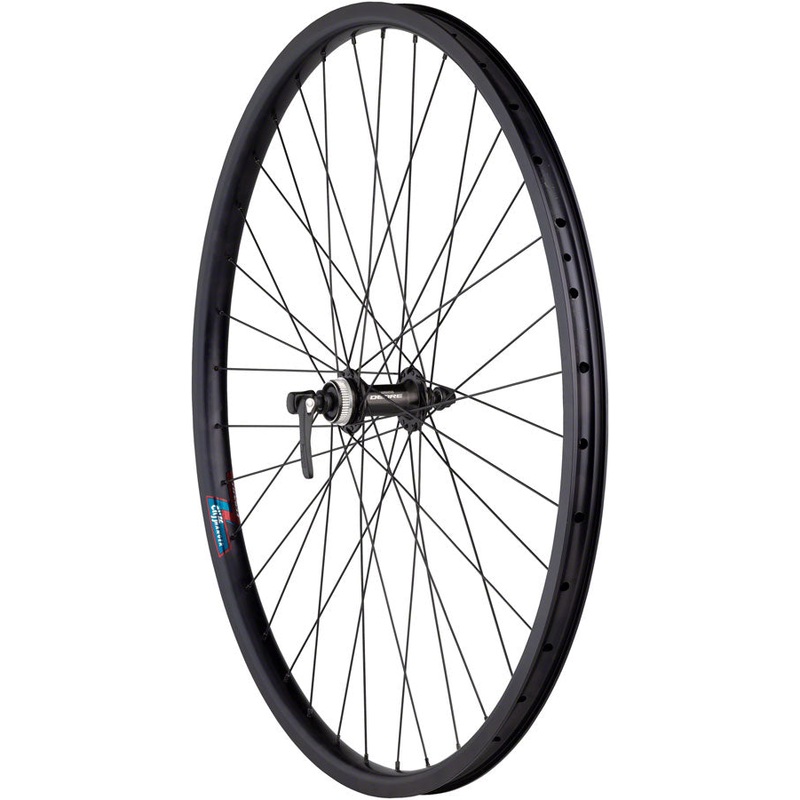 Quality Wheels Value HD Series Disc Front Wheel – 700 QR x 100mm Center-Lock BLK 36H