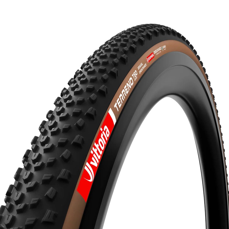 Vittoria Terreno T60 Mixed Tire – 700 x 40 Tubeless Folding BLK/Brown Gravel Endurance Graphene G2.0