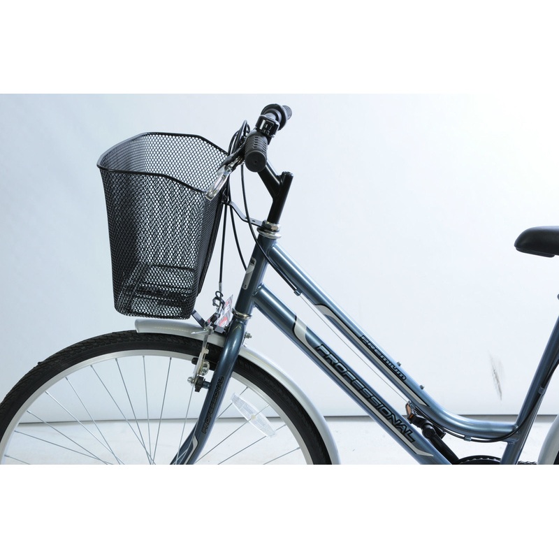 WIRE MESH BIKE BASKET WITH HEADSET FORK FITTINGS SHOPPER HYBRID TREKKING CYCLE