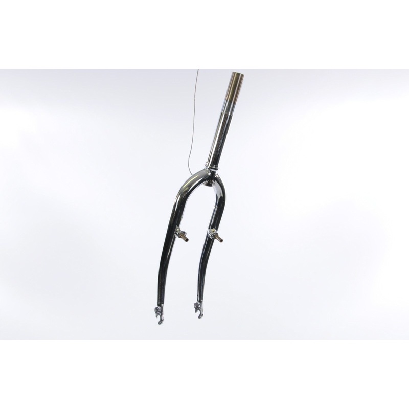 20 WHEEL CHROME 1 FRONT FORK FOLDERS SHOPPERS OR KIDS BIKE WITH BRAKE BOSSES 21.1mm STEERER