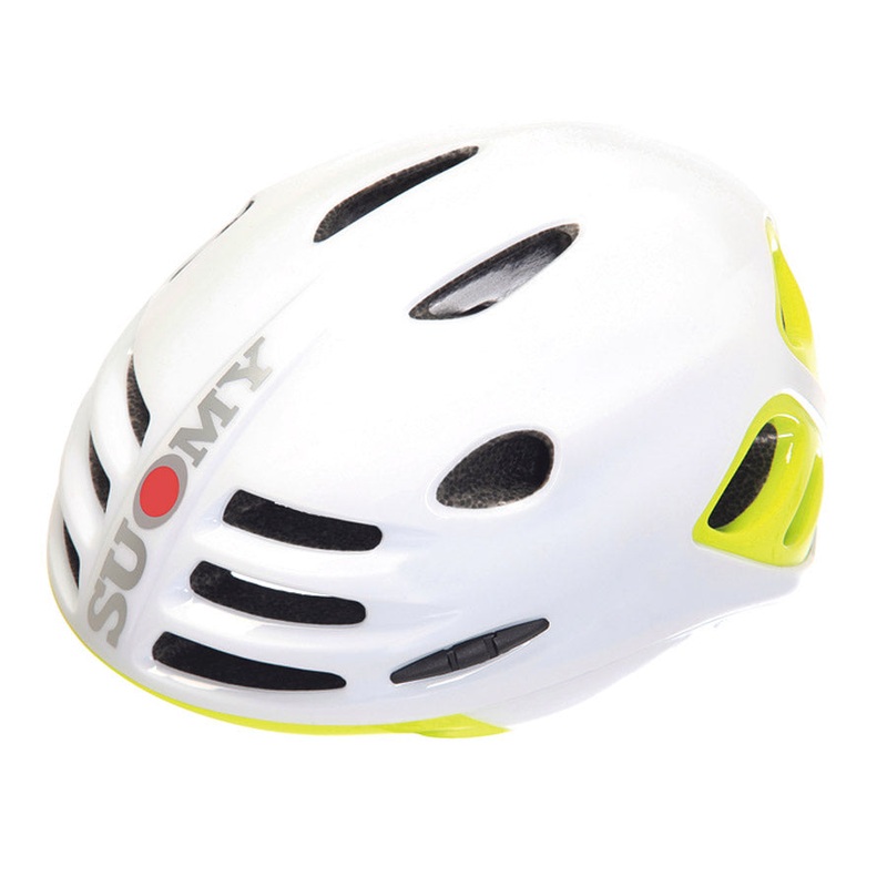 Casco Suomy Sfera – Bianco Lucido Giallo Lucido