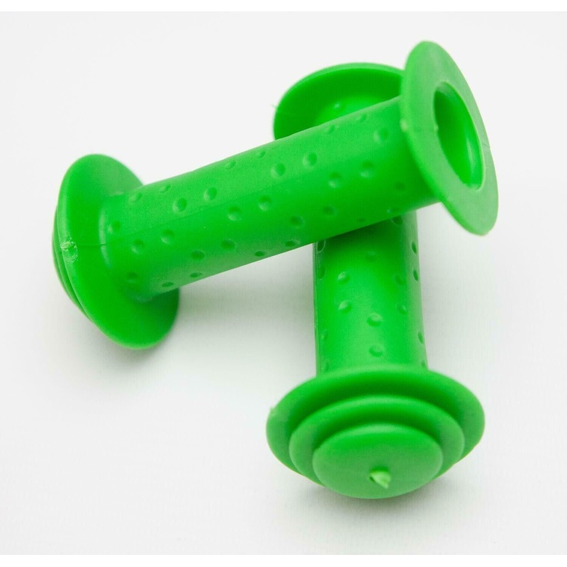 Green Bike 105mm Mushroom Style Bicycle Pair Handlebar Grips