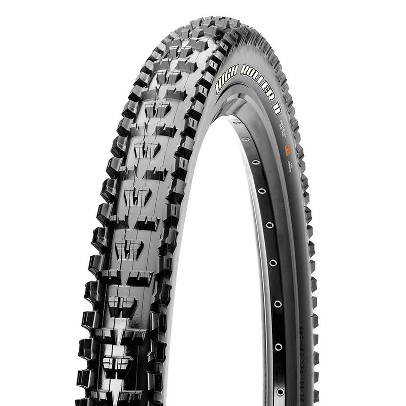 Maxxis High Roller II Tire – 27.5 x 2.3 Tubeless Folding Black Dual EXO