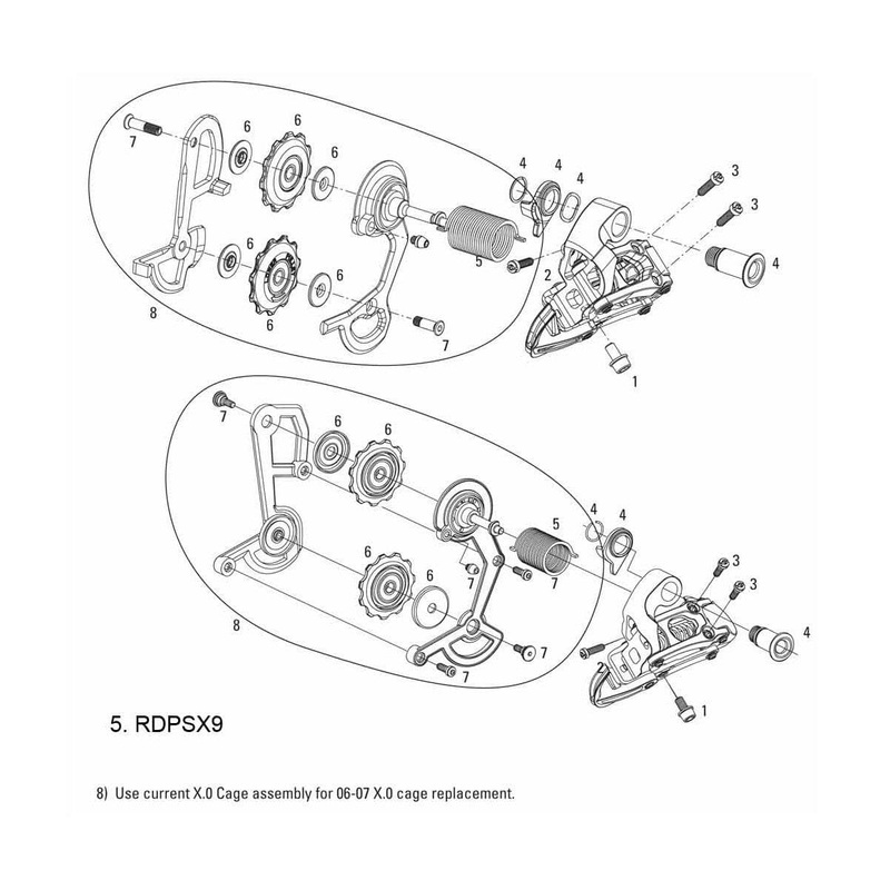 Sram Spare – Rear Derailleur Torsion Spring 06-09 X0: