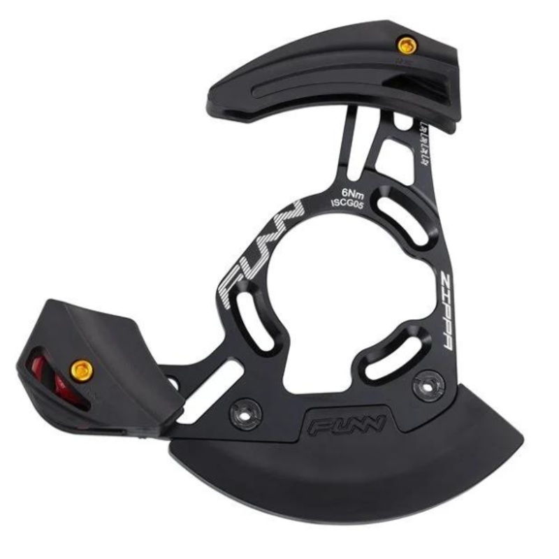 Funn Zippa DH Chain Guide|Funn Zippa DH Chain Guide AL-6061 Full CNC Back Plate,AL-7075 Pulley,Incl. BB mount Adaptor