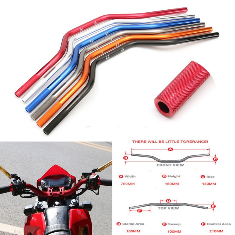 Motorcycle Parts & Accessories CNC Aluminum Motorcycle Handlebars