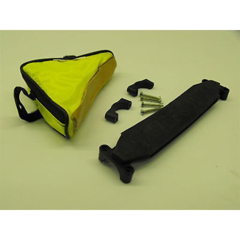 TRIANGLE TOOL BIKE FRAME BAG POUCH + SHOULDER STRAP CARRY YOUR BIKE YELLOW