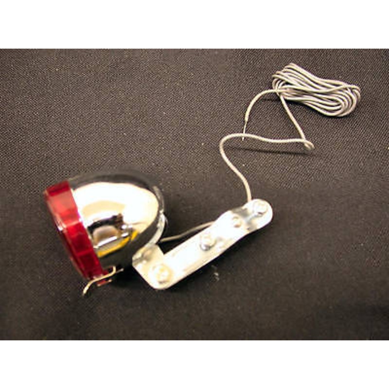 6 VOLT REAR DYNAMO LIGHT CLASSIC TRADITIONAL VINTAGE TYPE WITH BRACKET AND WIRE