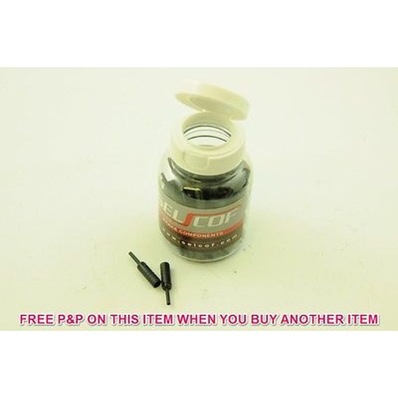 BIKE WORKSHOP PACK 100x SELCOF 4mm x 27mm GEAR CABLE HOUSING- FERRULE CAPS