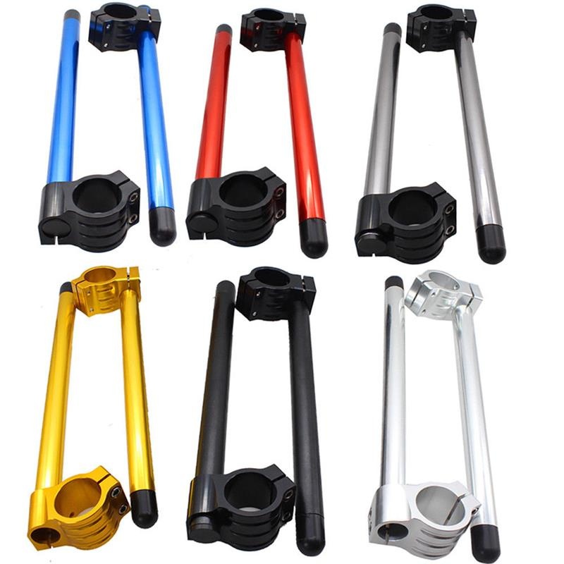 CNC Machining Aluminum Motorcycle Handle Bar Clip on Handlebar for Most Motorbike
