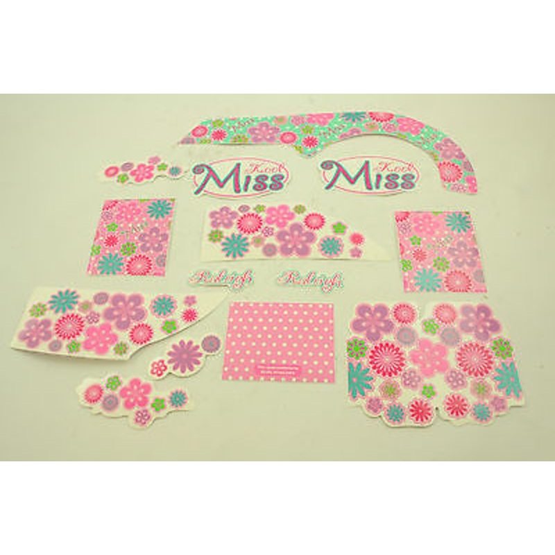 RALEIGH KOOL MISS 16 (OR MISS KOOL 16 if you prefer) DECAL SET TRANSFERS
