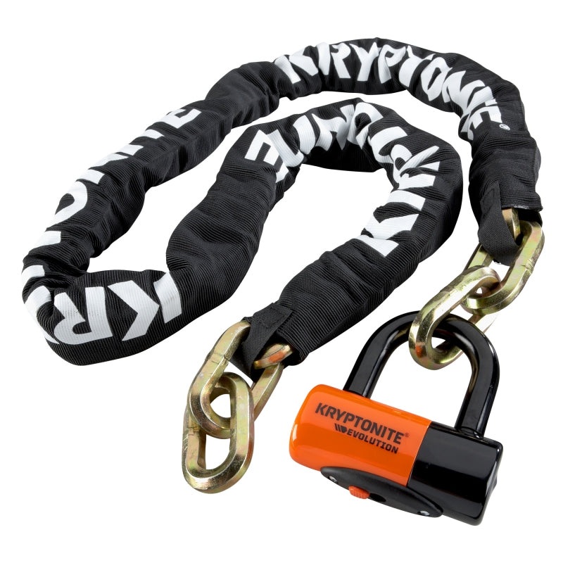 Kryptonite New York Chain 1217 and Evolution Disc Lock: 5.5′ (170cm)