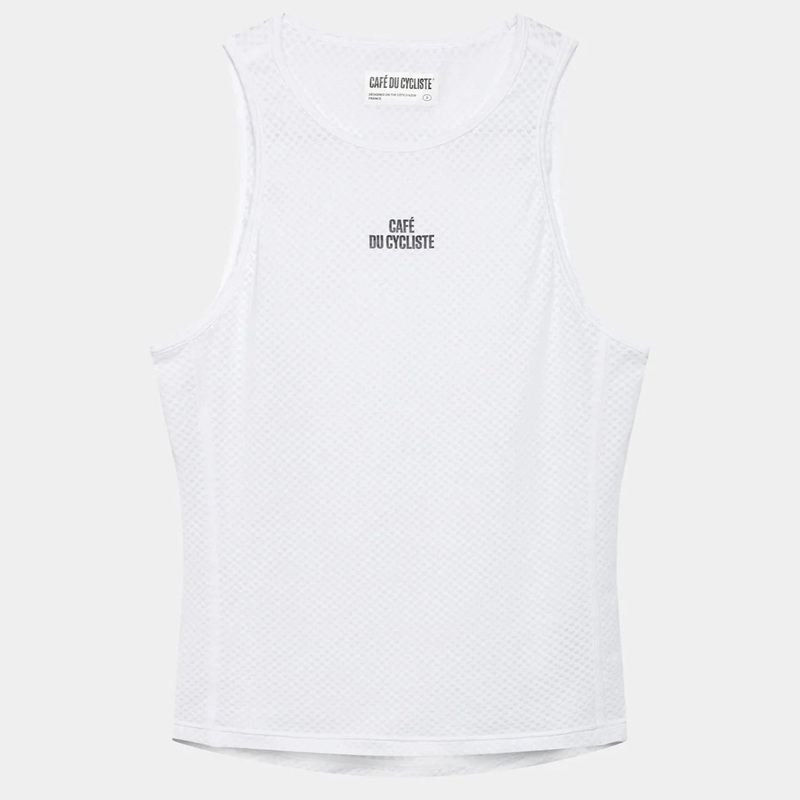 Maglia intima senza maniche donna Cafe du Cycliste Liliane – Bianco