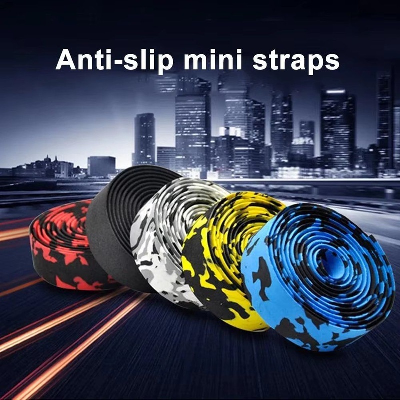 Motsuv Bicycle Handlebar Tape Road Bike Silica Gel Tape EVA Soft Breathable Bike Bar Tape Fixed Gear Belt Bicycle Accessories