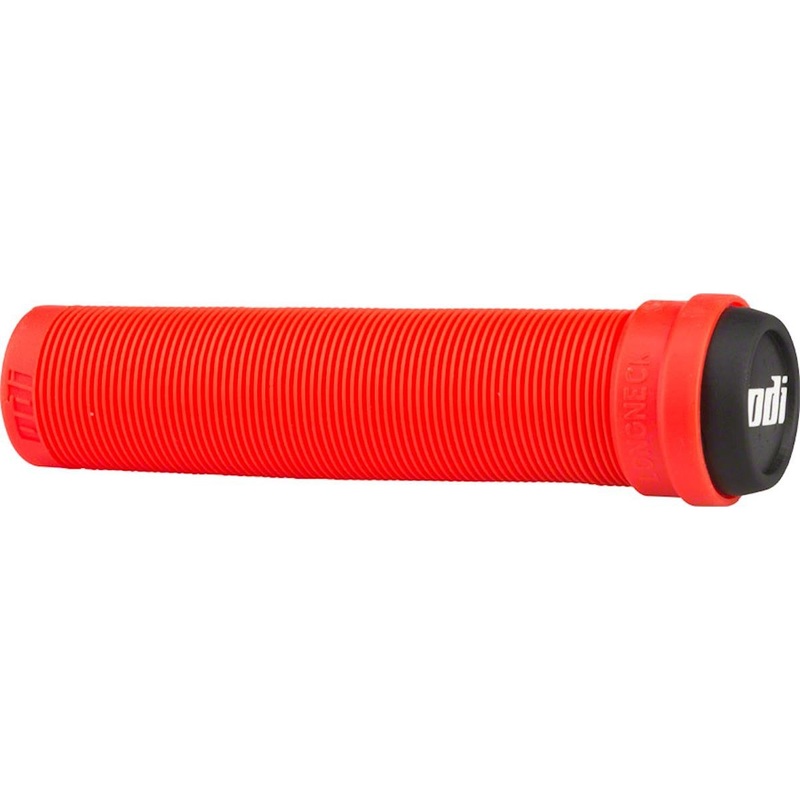 ODI Longneck Soft Compound Flangeless Grips (Fire Red) (135mm)