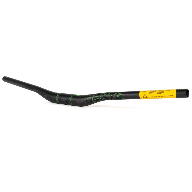 Race Face NEXT R Carbon Riser Bar (Black/Green) (35.0mm) (20mm Rise) (800mm) (5/8 Sweep)