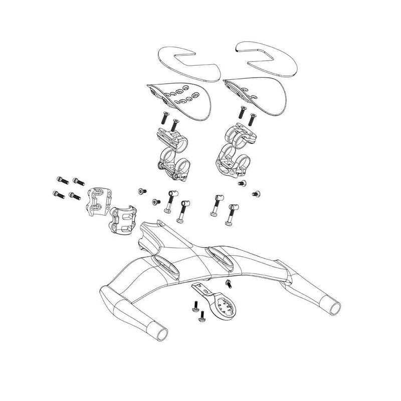 Zipp Spare – Handlebar Vuka Aero Riser Kit For Vuka Aero C1 (2X5Mm,4X10Mm,2X30Mm Riser Sets And Bolts):