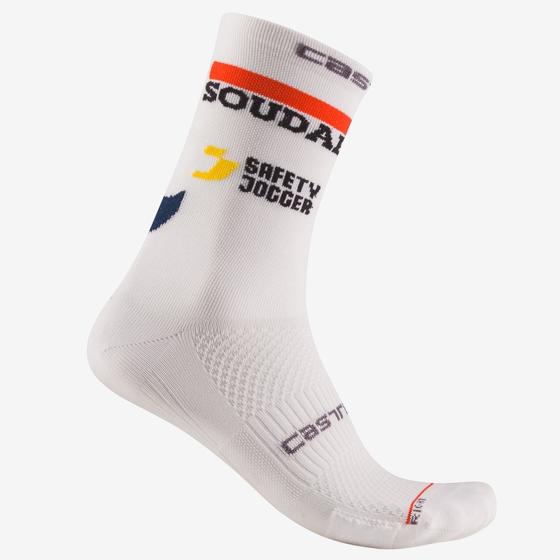 Calze Castelli Soudal Quick-Step 2025 Rosso Corsa Pro 18