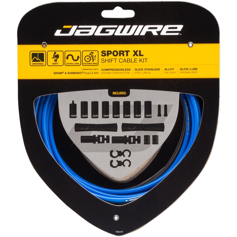 Jagwire Sport XL Shift Cable Kit SRAM/Shimano Blue