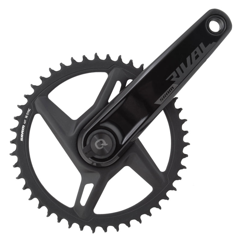 SRAM Rival D1 Quarq Wide 1x Power Meter Crankset Speed: 12 Spindle: 28.99mm 46 DUB 170mm Black Road Disc