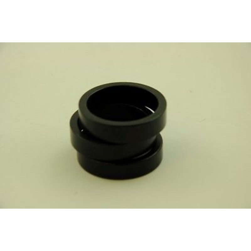 3 PIECE 8mm A-HEAD BIKE FORK ALLOY SPACER KIT VERY SMART ANODISED COLOUR BLACK