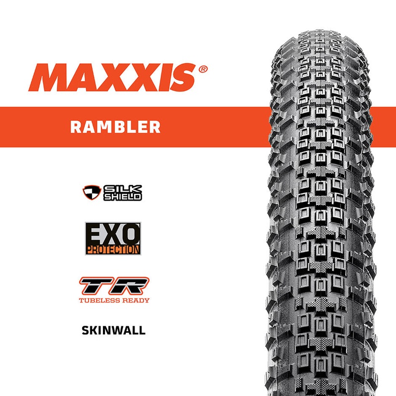 Maxxis – 700c Rambler|MAXXIS 700 x 38 RAMBLER SILKSHIELD/TR FOLDABLE|MAXXIS 700 x 38 RAMBLER EXO/TR TANWALL FOLDABLE|MAXXIS 700 x 40 RAMBLER EXO WIRE|MAXXIS 700 x 40 RAMBLER SILKSHIELD/TR FOLDABLE|MAXXIS 700 x 40 RAMBLER EXO/TR 120TPI FOLDABLE|MAXXIS 700