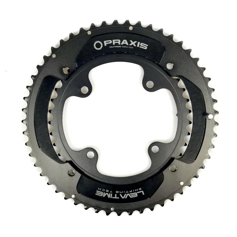 Praxis – Road Rings X-Rings|PRAXIS 52T/36T X-RINGS 160/104 BCD BLK CHAINRING SET