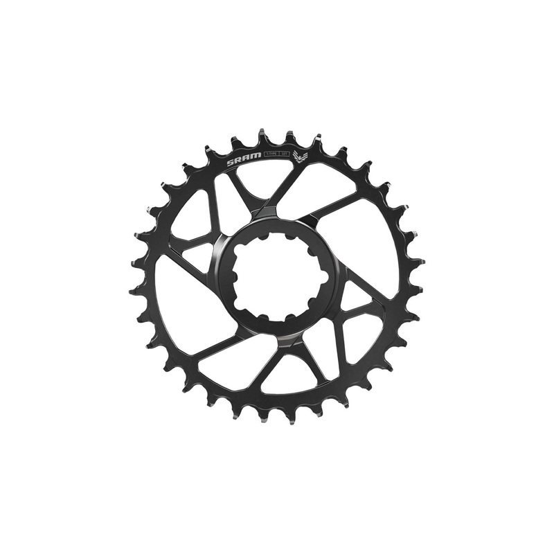 SRAM Eagle 70 T-Type Direct Mount Chainring – 30t 12-Speed 3-Bolt Direct Mount 3mm Offset Steel BLK