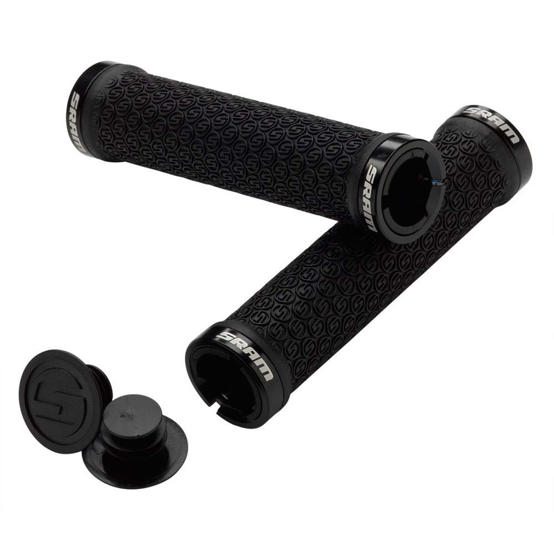 SRAM Locking Grips|SRAM Locking Grips Black with Double Clamps and End Plugs