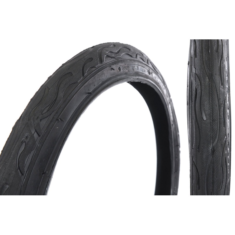 PAIR 20 x 2.125 USA STYLE DRAGSTER CHOPPER CRUISER SCORCHER TYRES FLAME TREAD