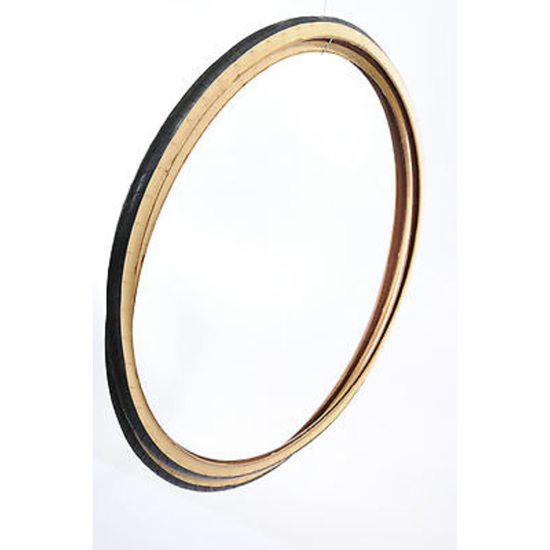 PAIR 700x23c NARROW TYRES (622 x 23) CREAM WALL 2 RACING SPORTS FIXIE BIKE TYRES