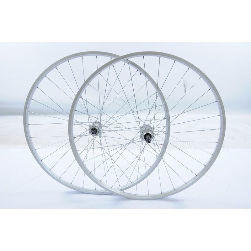 700c WHEELS DUAL WALL RIM 622-19 ALLOY Q-R HUB 5,6 7 SPD HYBRID TREKKING BIKE