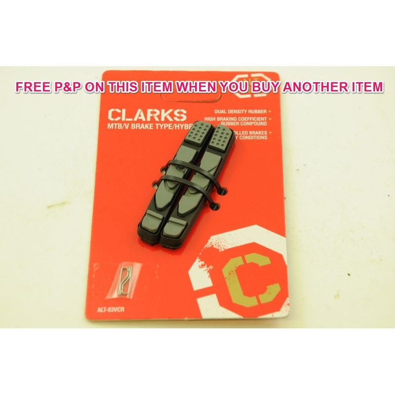 CLARKS ANTI-LOCK V 72mm BRAKE PADS FOR CARTRIDGE BRAKE SHOES ALT-03 VCR BOGOF