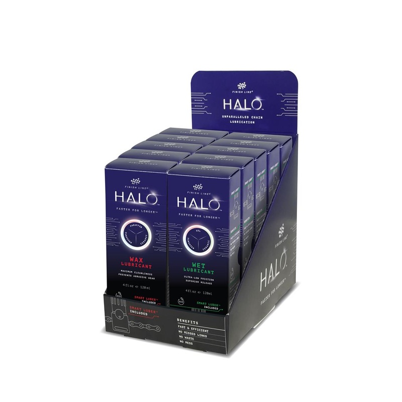 FinishLine Halo Wax & Wet Lube Combo Counter Top Display