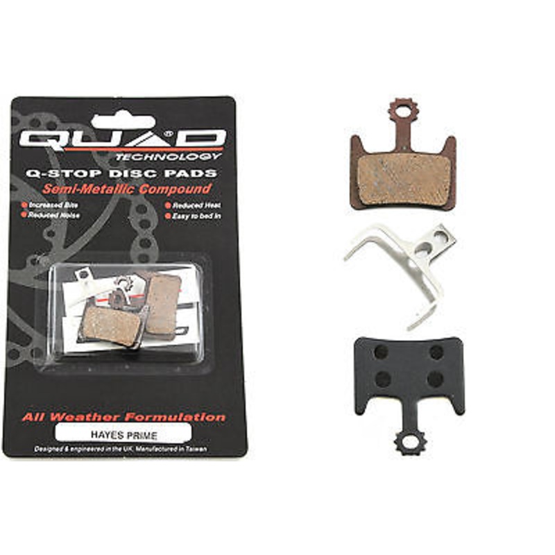 HAYES PRIME MOUNTAIN BIKE DISC BRAKE PADS QUAD SEMI-METALLIC 50% OFF RRP QDP57