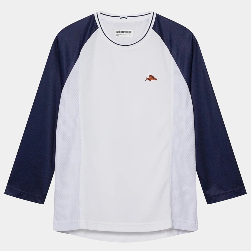 Maglia 3/4 Cafe du Cycliste Barbara – Blu