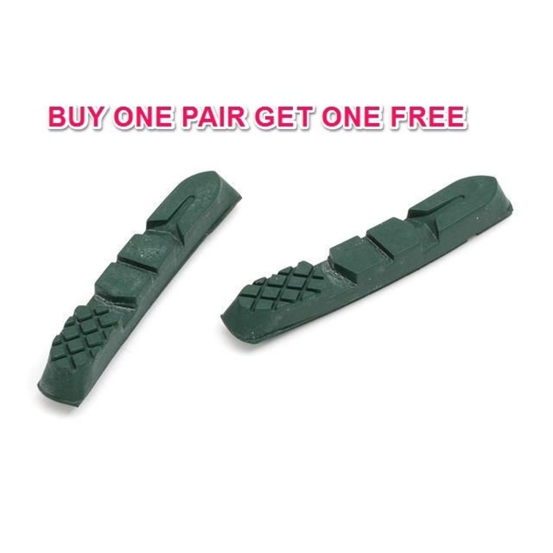PAIR SELCOF MTB SM-1320 REPLACEMENT GREEN PADS FOR CERAMIC RIMS ONLY SAVE 75% OF