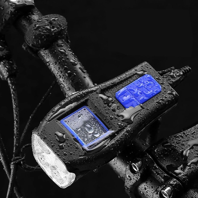 Bicycle Wireless Code Watch with Horn and Four Headlights Ci23840