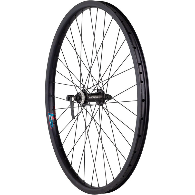 Quality Wheels Value HD Series Disc Front Wheel – 26 QR x 100mm Center-Lock BLK 36H