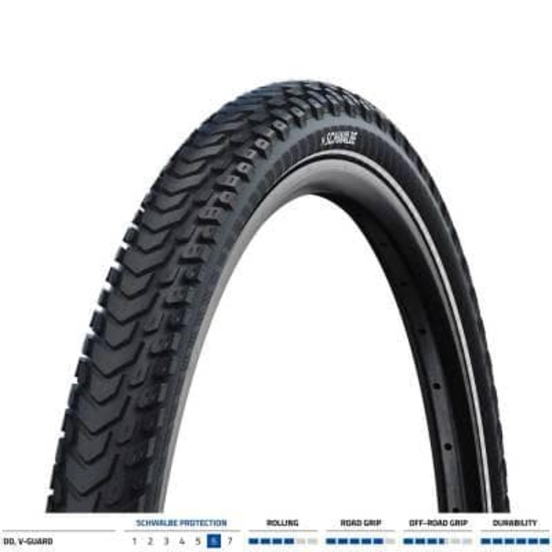 Schwalbe Marathon Mondial Pro Evo V-Guard DD 27.5×2.25 Blk/Ref