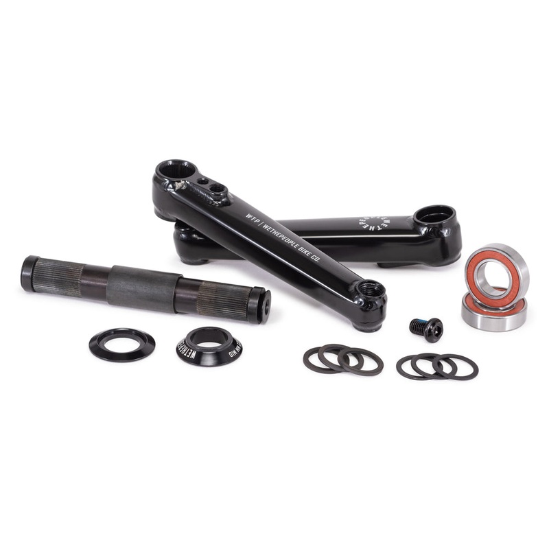 WTP Logic Crankset|Wethepeople Logic 160mm Crank, 22mm Axle with Compact Bottom Bracket Black|Wethepeople Logic 165mm Crank, 22mm Axle with Compact Bottom Bracket Black|Wethepeople Logic 170mm Crank, 22mm Axle with Compact Bottom Bracket Black