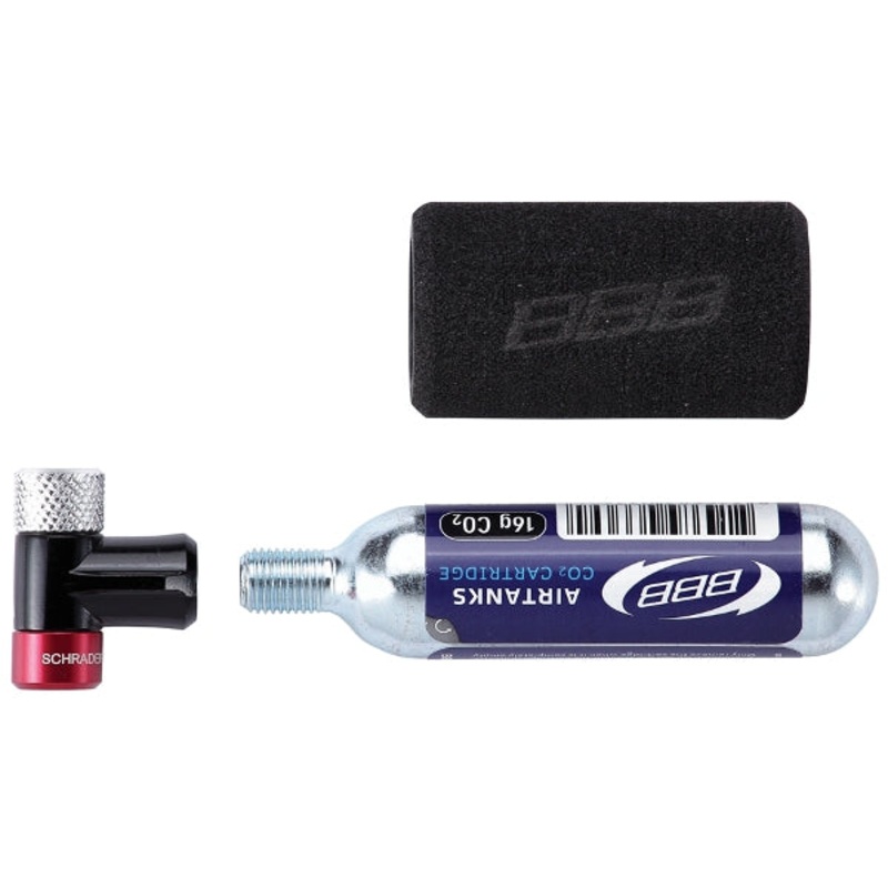 BBB – AirSpeed CO2 Pump|BBB ‘AIRSPEED’ CO2 INFLATOR (1x 16gm Cartridge Inc)