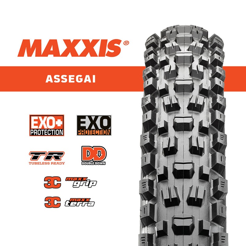 Maxxis – 27.5 Assegai|MAXXIS 27.5 x 2.50 WT ASSEGAI EXO/TR FOLDABLE|MAXXIS 27.5 x 2.50 WT ASSEGAI 3C/EXO/TR MAXX TERRA FOLDABLE|MAXXIS 27.5 x 2.50 WT ASSEGAI 3C/EXO+/TR MAXX TERRA FOLDABLE|MAXXIS 27.5 x 2.50 WT ASSEGAI 3C/EXO+/TR MAXX GRIP FOLDABLE|MAXXIS