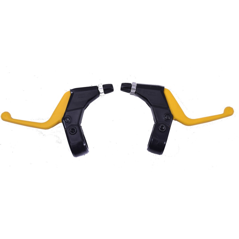PAIR MOUNTAIN BIKE YELLOW BRAKE LEVERS VUELTA CYCLE BRAKE LEVERS LOW PRICE
