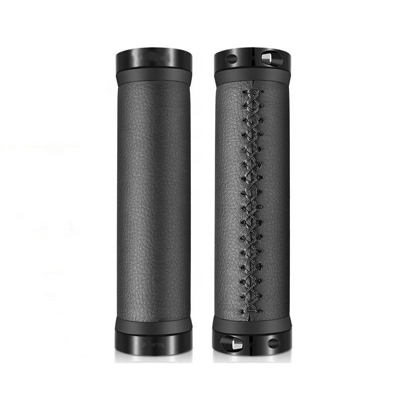 Bicycle Handle Bar Leather Grips MTB Bike Handlebar