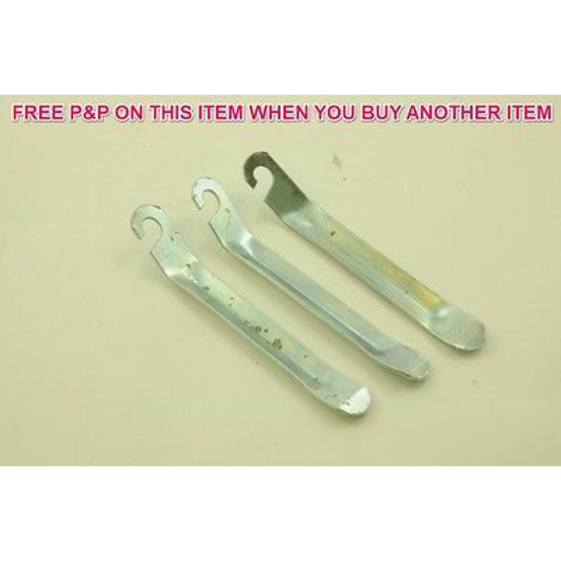 CYCLIST SET OF THREE VERY LIGHTWEIGHT STEEL TYRE LEVERS IDEAL BIKE TOOL BAG-POCK