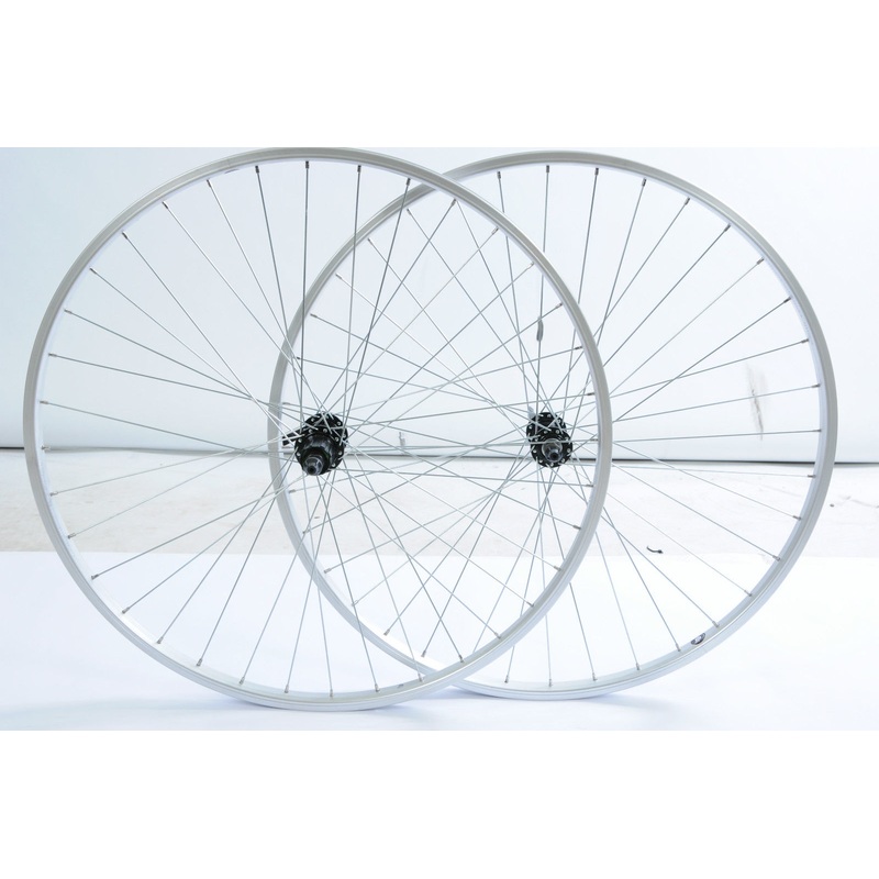 PAIR 700c (622×19)HYBRID TREKKING BIKE WHEELS 8-9 CASSETTE FREEHUB REAR+QR FRONT